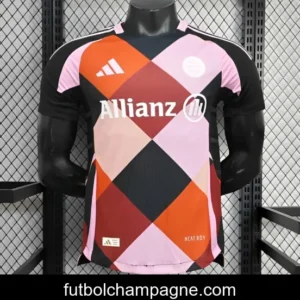 25_26 Player Version Bayern Munich Training Grid Pattern Jersey