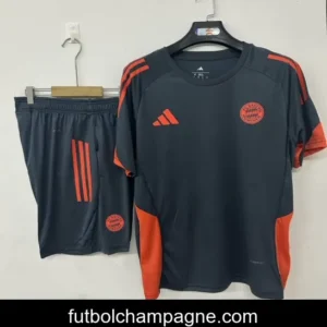 25_26 Bayern Munich Training Jersey Uniform Black Gray + Shorts
