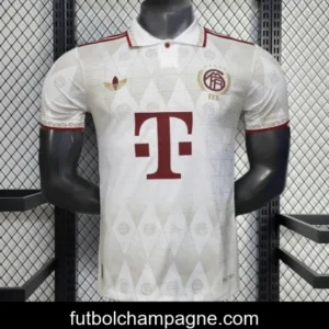 25_26 Player Version Bayern Munich White Diamond Pattern POLO Special Jersey