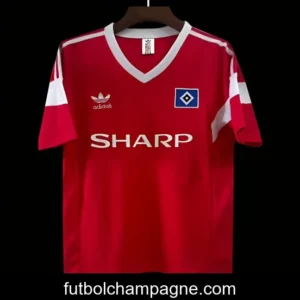 Retro 88_89 Hamburger SV Away Red Jersey