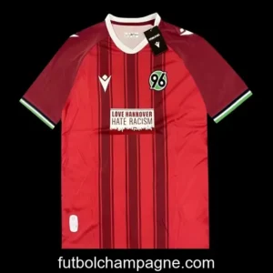 25_26 Hannover 96 Red with Vertical Stripe Pattern Jersey