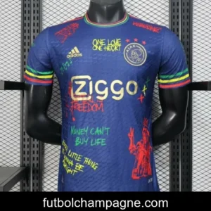 Player Version 25_26 JAjax Jersey with Bob Marley Tribute Design and Inspirational Quotes
