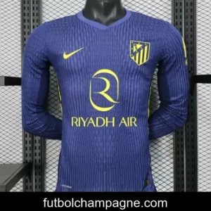 Player Version 25_26 Atletico Madrid Away Blue Long Sleeve Jersey