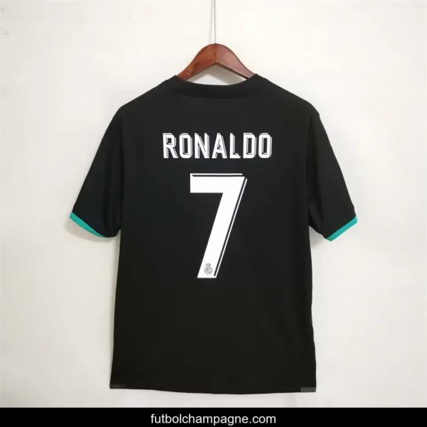 Retro 17_18 Real Madrid Away Soccer Jersey With Full Patch - Image 3