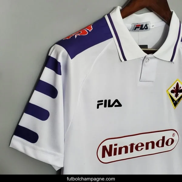 Retro 98_99 Fiorentina Away White Jersey - Image 6