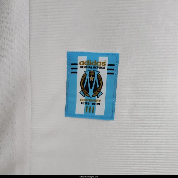 Retro 98_99 Marseille home Soccer Jersey - Image 3