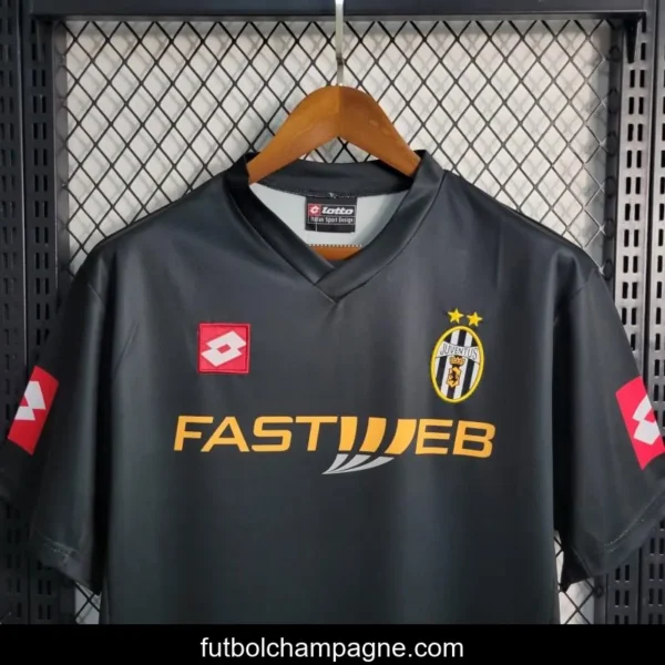 Retro 01-02 Juventus Away Black Soccer Jersey - Image 2