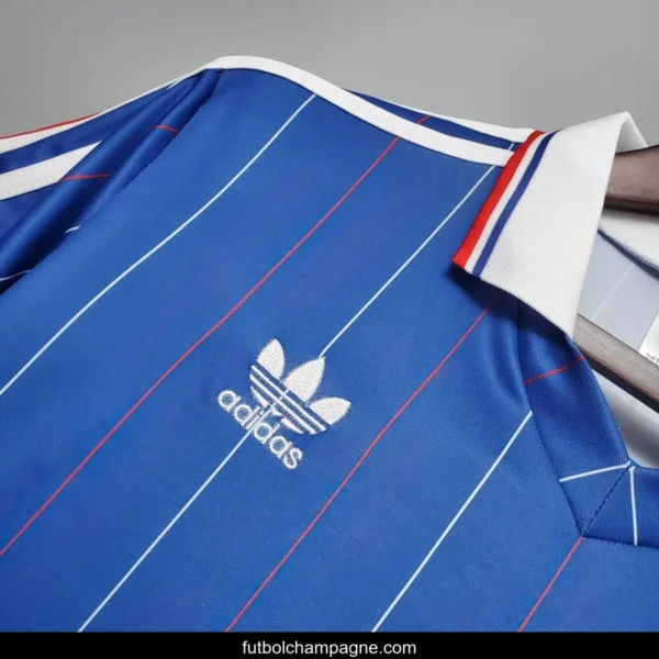 Retro France 1982 home Soccer Jersey - Image 2