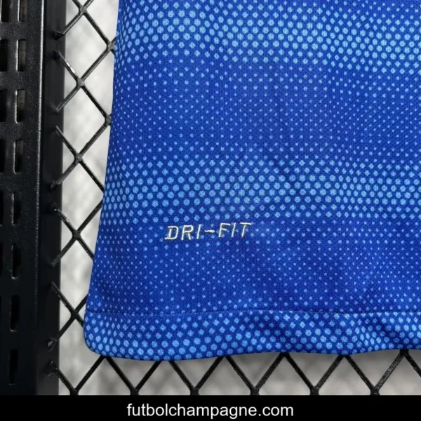 Retro 2014 Brazil Away Blue Jersey - Image 2