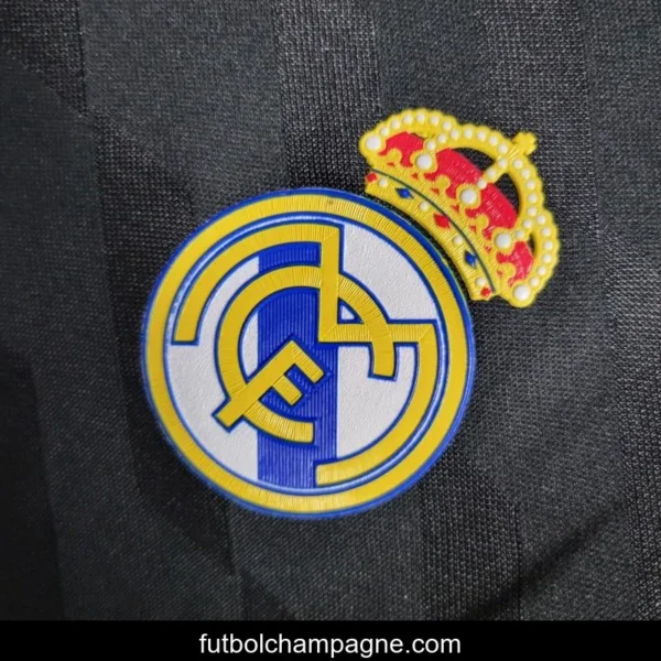Retro Long Sleeve 2011_12 Real Madrid Away Black Jersey - Image 4