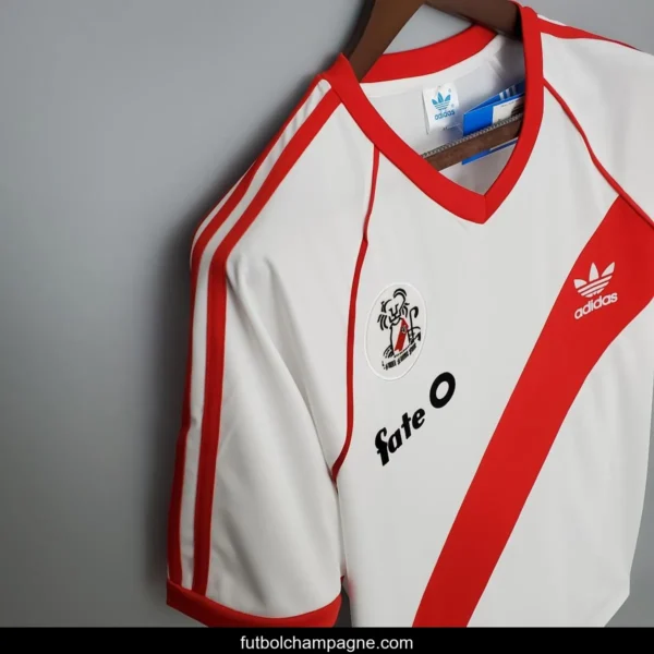 Retro 1986 River Plate home Soccer Jersey - Image 3
