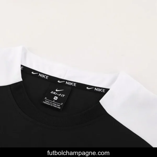 24_25 Nike Black_White Short Sleeve Jersey+Shorts - Image 4