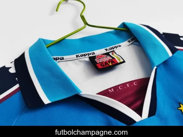Retro 1997_99 Manchester City Home Soccer Jersey - Image 3