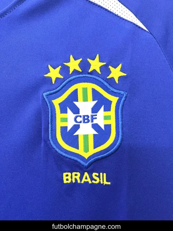 Retro 2002 Brazil Away Soccer Jersey - Image 4