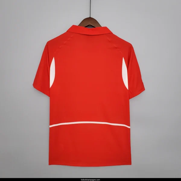 Retro 2002 Korean Red Soccer Jersey - Image 3