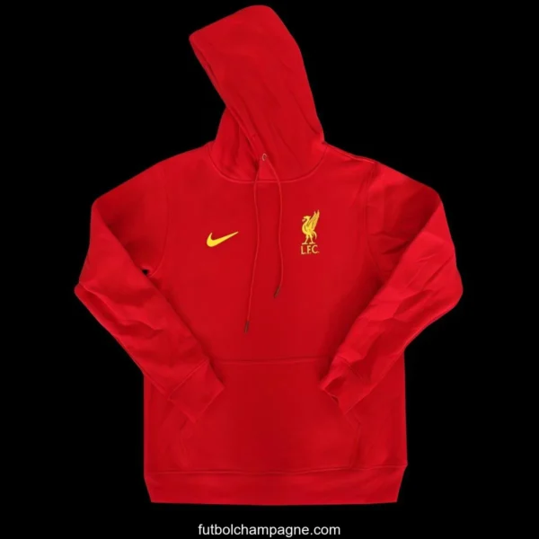 24_25 Liverpool Navy_Red_Black_Beige_Grey Hoodie WIth Black Badge - Image 4