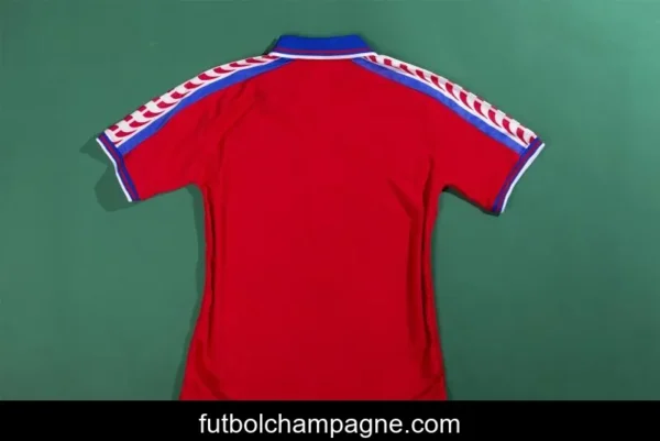 Retro 1996 Czech Republic Home Soccer Jersey - Image 3