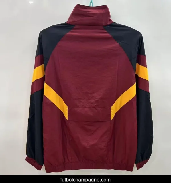 25 26 Roma x Adidas Original Full Zipper Track Top Windbreaker - Image 3