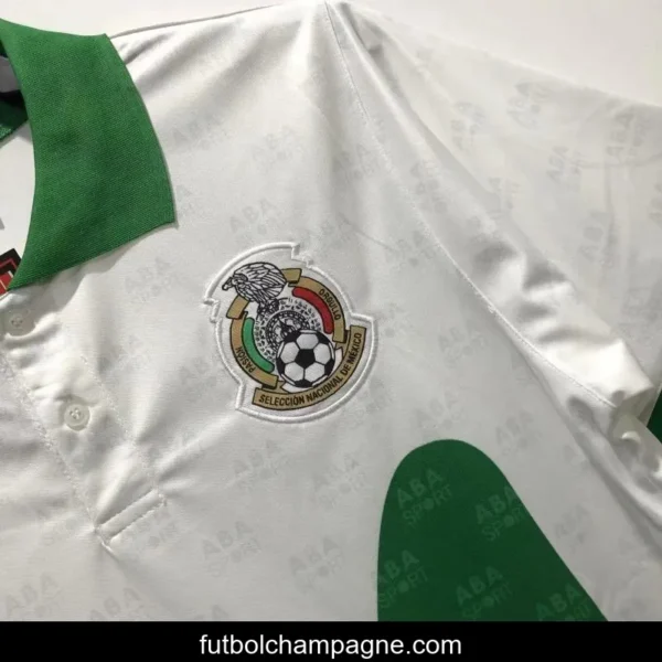 Retro 1995 Mexico Away White Soccer Jersey - Image 2