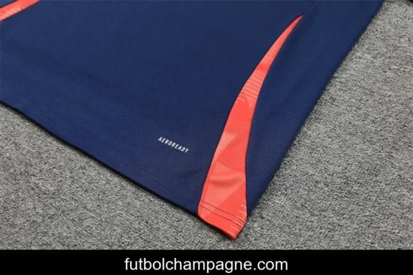 24_25 Manchester United Navy Short Sleeve Jersey+Shorts - Image 3