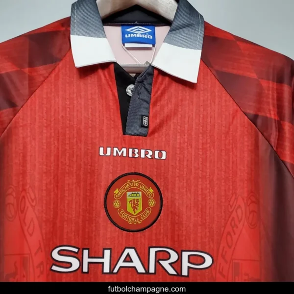 Retro 96_97 Manchester United home Soccer Jersey - Image 4