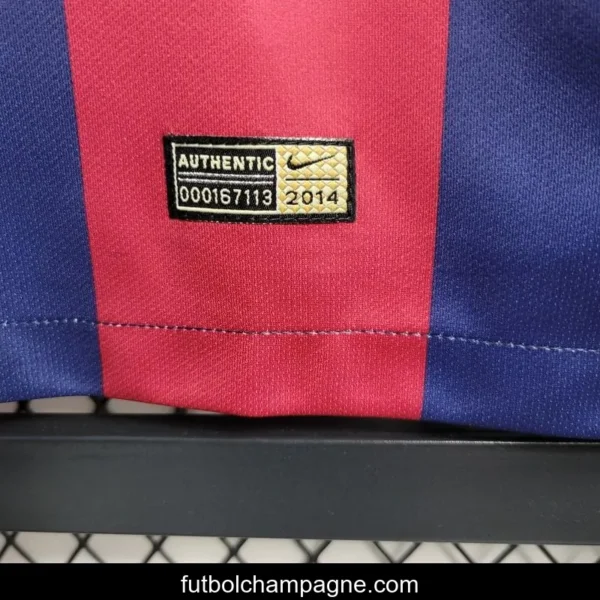 Retro 2014_15 Barcelona Home Jersey - Image 4