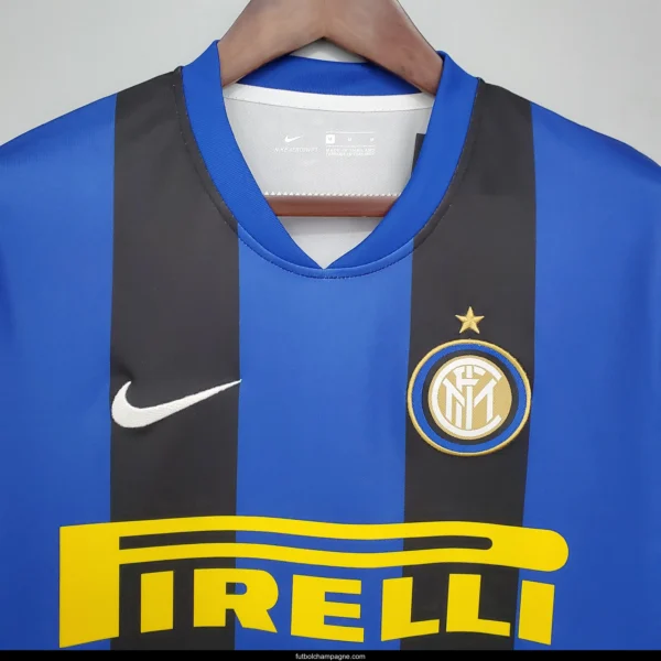 Retro 08_09 Inter Milan home Soccer Jersey - Image 3