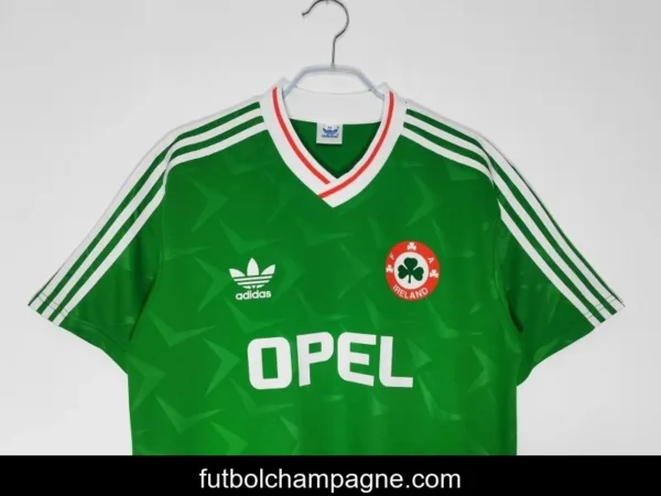 Retro 1990_92 Ireland Home Soccer Jersey - Image 2