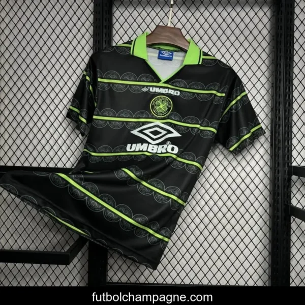Retro 98_99 Celtic Away Black Jersey - Image 2