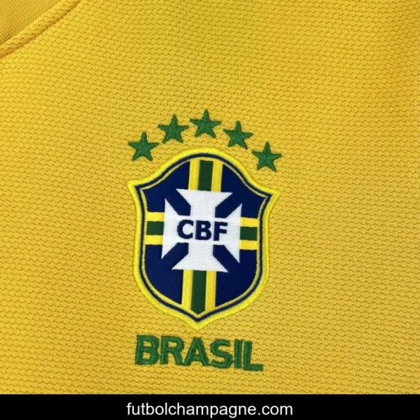 2012_13 Brazil Home Retro Jersey - Image 2