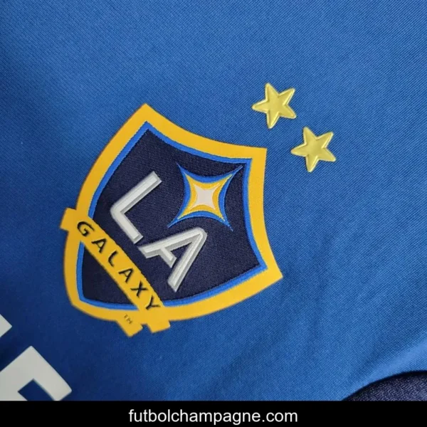Retro 11-12 La Galaxy Long Sleeve Away Blue Jersey - Image 4