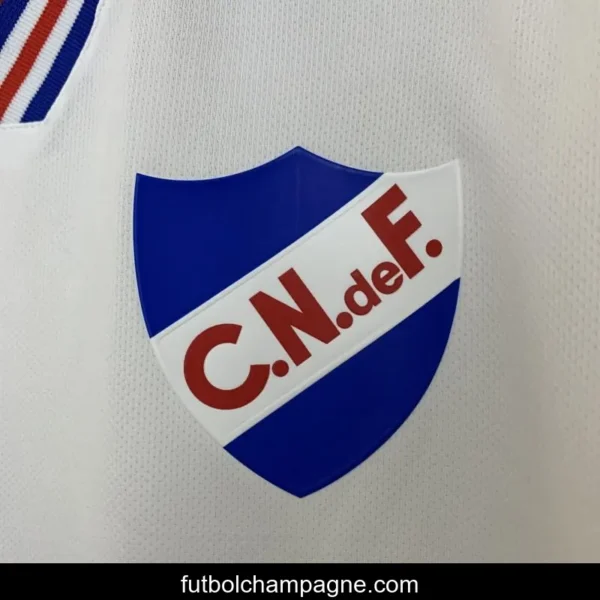 25_26 Uruguay Club Nacional White Pre-Match Jersey - Image 4