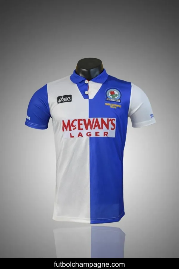 Retro 94_96 Blackburn Rovers Home Soccer Jersey - Image 3