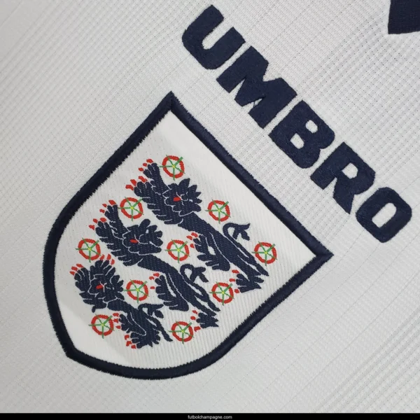 Retro England 1996 home Soccer Jersey - Image 4