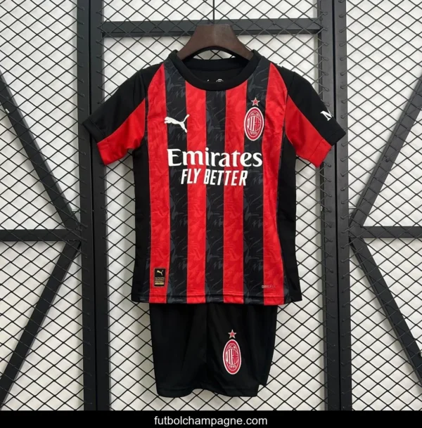 25_26 Kids AC Milan Home Size 16-28 Jersey - Image 3