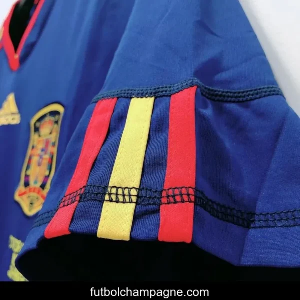 Retro 2010 Spain Away Soccer Jersey - Image 3