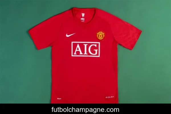 Retro 07_08 Manchester United Home Soccer Jersey - Image 4