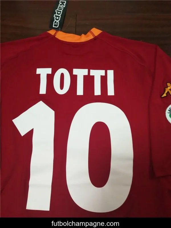 Retro 00_01 AS Roma Home Jersey - Image 6