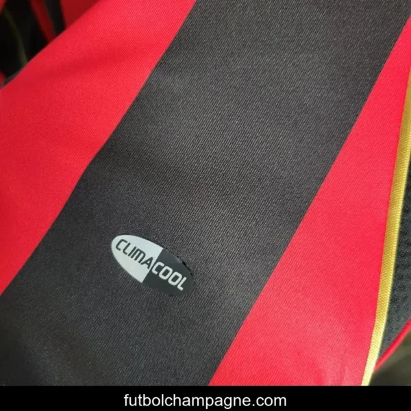Retro Long Sleeve 2006-07 AC Milan Home Jersey - Image 3