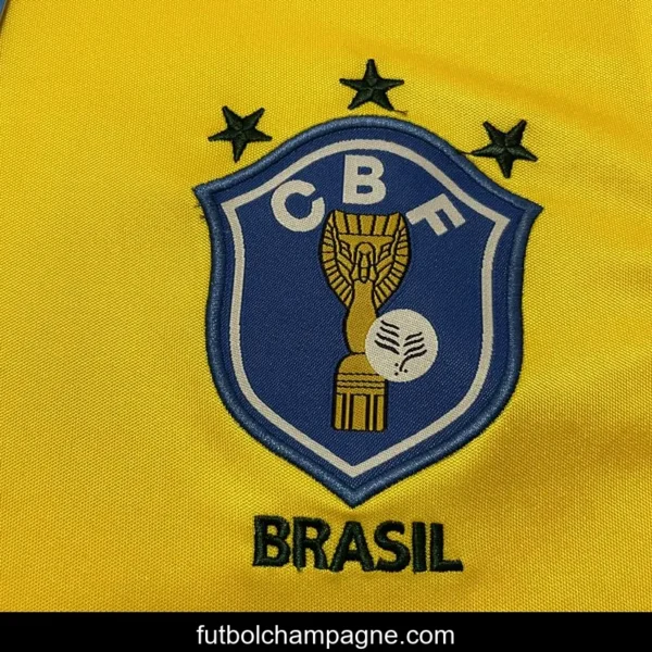 Retro 1988 Brazil Home Soccer Jersey - Image 2