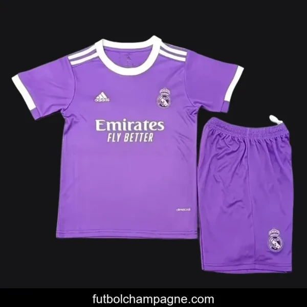 Retro Kids 16_17 Real Madrid Away Purple Jersey - Image 2