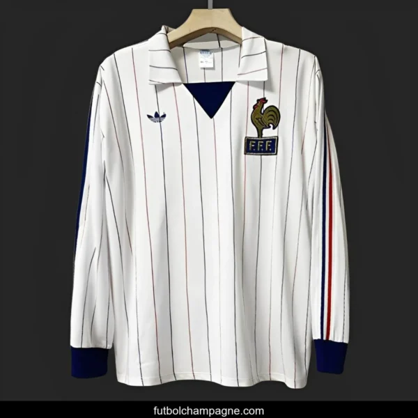 Retro 1982 France Away Long Sleeve Jersey - Image 3