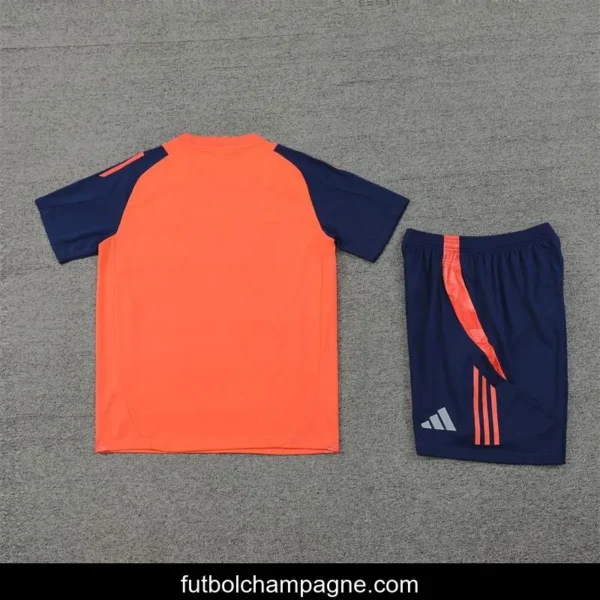 24_25 Manchester United Orange Short Sleeve Jersey+Shorts - Image 6