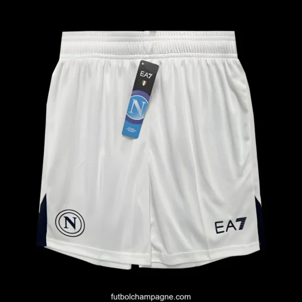 24_25 Napoli Away White Shorts - Image 2
