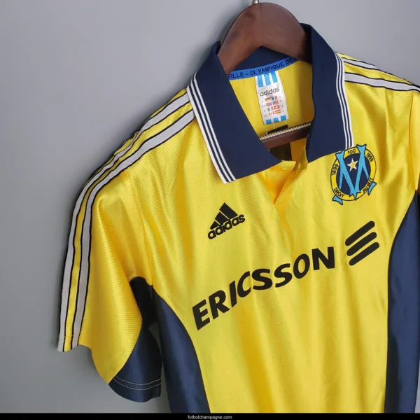 Retro 98_99 Marseille away yellow Soccer Jersey - Image 6