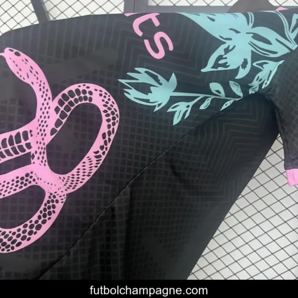 24_25 Inter Milan Black With Pink Snake Jersey - Image 5