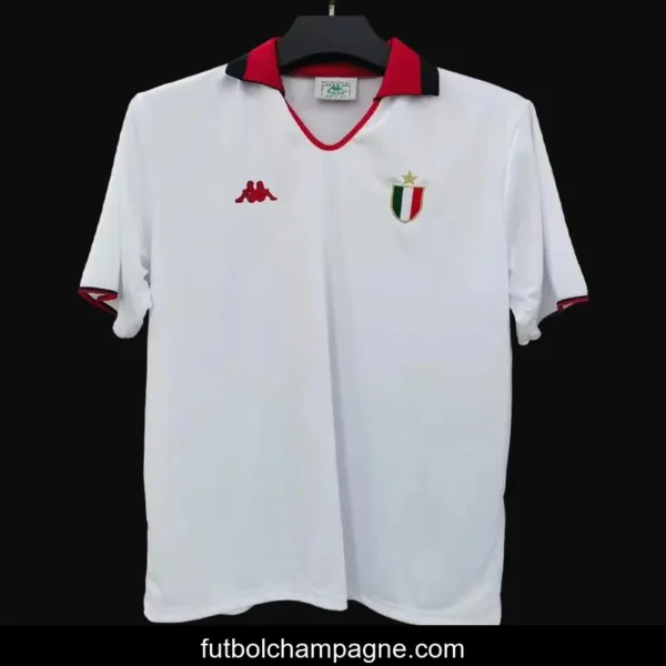 Retro 88_89 AC Miilan Away White Champion League Jersey - Image 3