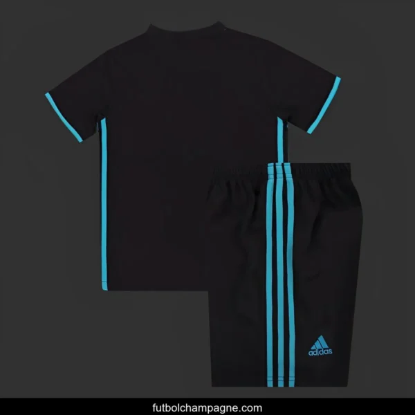 Retro Kids 17_18 Real Madrid Away Black Jersey - Image 5