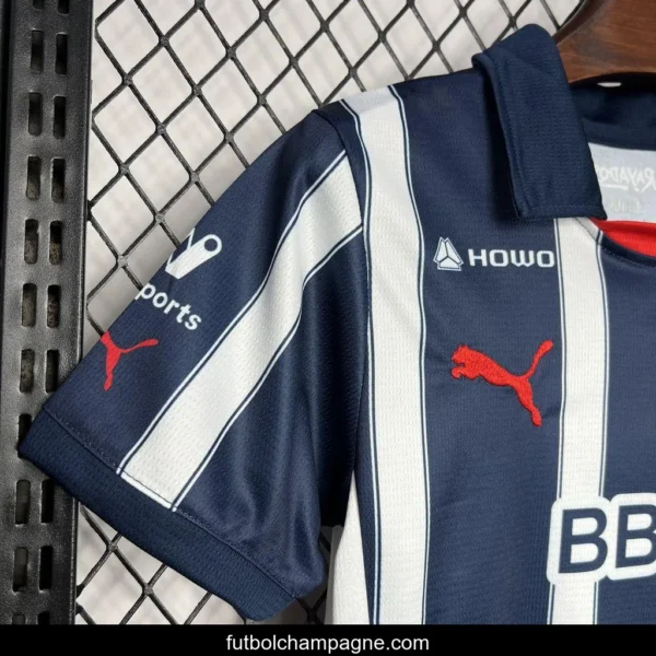 24_25 Kids Monterrey Home Jersey - Image 4