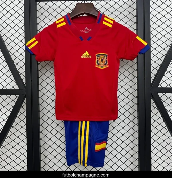 Retro 2010 Kids Spain Home Size 16-28 Jersey - Image 3